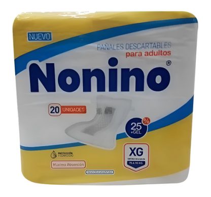 Imagen 2 de 4 de Pañales Nonino Recto XG x 20 unidades