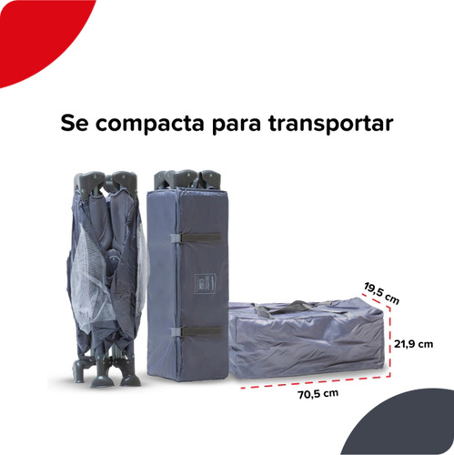 Imagen 4 de 8 de Practicuna Colecho Plegable Bebesit 2021