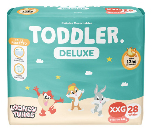 Imagen 1 de 1 de Pañales Toddler Deluxe XXG x 28 unidades