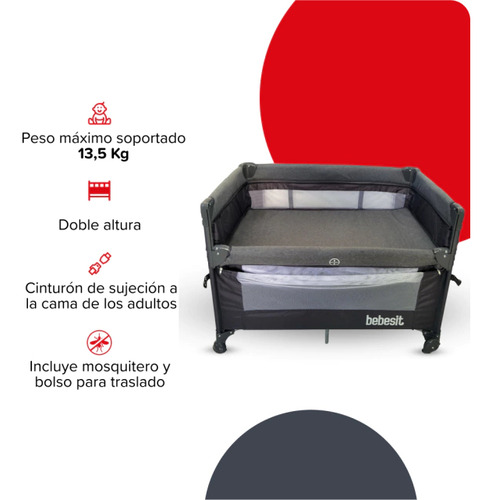 Imagen 2 de 8 de Practicuna Colecho Plegable Bebesit 2021