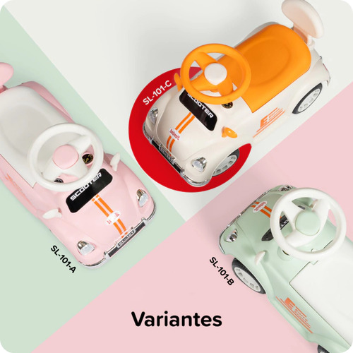 Imagen 6 de 7 de Pata Pata Auto Musical Con Luz Y Espacio De Guardado Bebesit