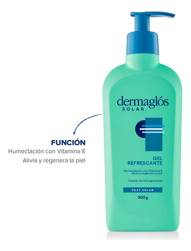 Imagen 4 de 4 de Gel Post Solar Dermaglós x 300g
