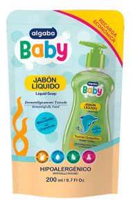 Miniatura 1 de 3 de Jabón Líquido Algabo Manzanila Para Bebes Repuesto 200 Ml