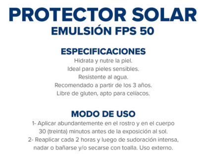 Imagen 5 de 6 de Protector Solar Dermaglós Emulsión FPS50 x 250ml