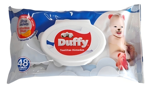 Imagen 1 de 1 de Duffy Toallitas Húmedas Ultra Suaves X 48 Uni Tapa Plastica