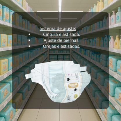 Imagen 3 de 4 de Pañales Toddler Deluxe G x 38 unidades