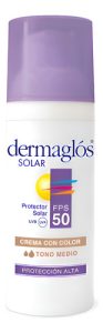 Miniatura 1 de 4 de Protector Solar Dermaglós FPS 50 Facial Tono Medio x 50g