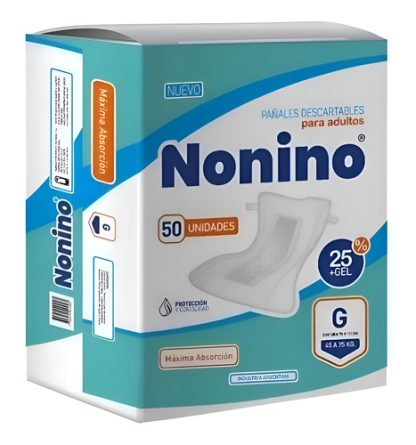 Imagen 1 de 2 de Pañales para Adultos Nonino Recto G x 50 unidades