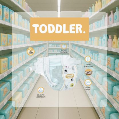 Imagen 2 de 4 de Pañales Toddler Deluxe G x 38 unidades