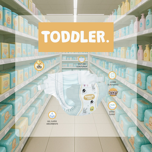 Imagen 2 de 4 de Pañales Toddler Deluxe G x 38 unidades