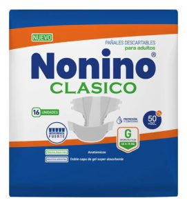 Miniatura 2 de 2 de Pañales Nonino Clásico Elastizados G x 16 unidades