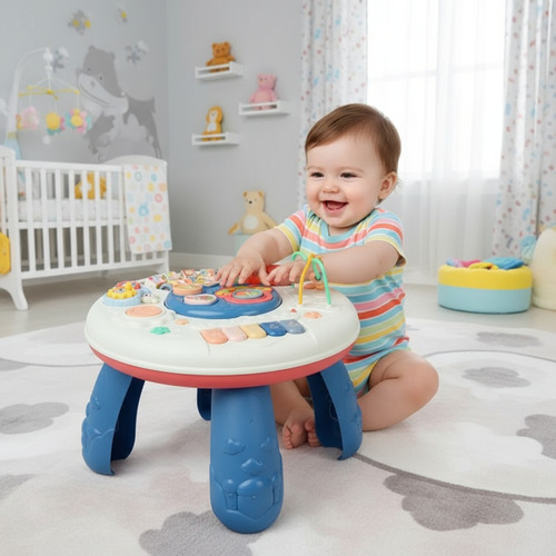 Imagen 1 de 7 de Mesa De Actividades Didactica Con Luz Y Sonido Bebesit 2006