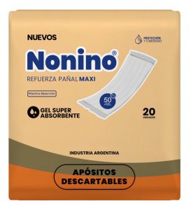 Miniatura 2 de 2 de Apósitos Nonino Refuerza Pañal Maxi x 20 unidades