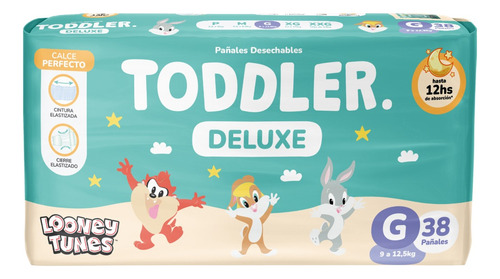Imagen 1 de 4 de Pañales Toddler Deluxe G x 38 unidades