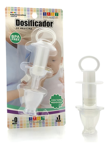 Imagen 1 de 2 de Dosificador Jeringa Para Medicina Con Protector Baby Innovation