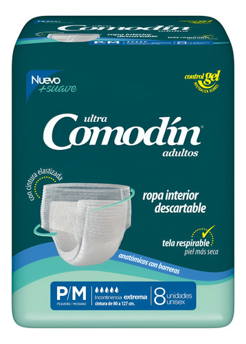 Imagen 1 de 3 de Ropa Interior Comodin Descartable P/M x 8 unidades