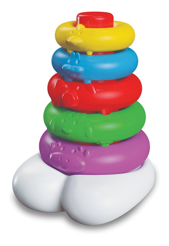 Imagen 2 de 12 de Bimbi Granja Apilable Con 5 Animalitos 01-0115