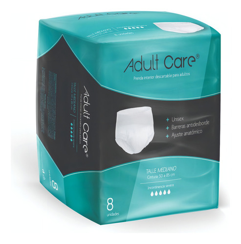 Imagen 2 de 4 de Ropa Interior Adult Care M (Mediano) x 8 unidades