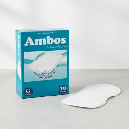 Imagen 3 de 4 de Zaleas Ambos Protector De Cama 60 x 90 Cm X 10 Unidades