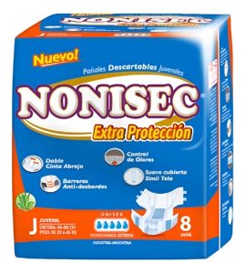 Miniatura 1 de 2 de Pañales Nonisec Extra Protección Juvenil x 8 unidades