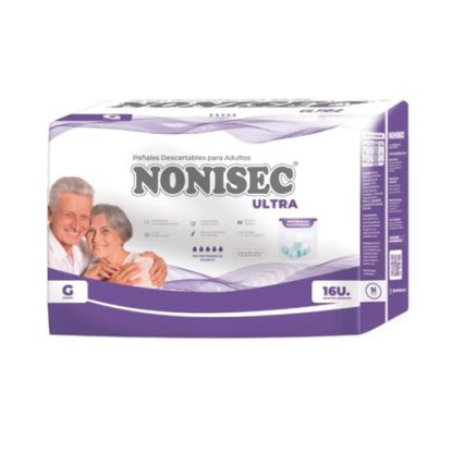 Imagen 1 de 3 de Pañales Nonisec Ultra Anatómico G x 16 unidades