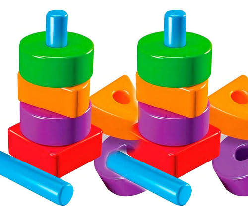 Imagen 2 de 3 de Monta Figuras 8 Piezas Apilables Bimbi 0044