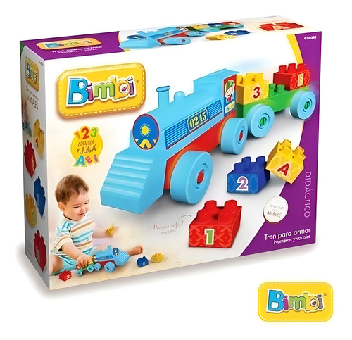 Imagen 2 de 5 de Bimbi Tren Didáctico 01-0245 Color Multicolor