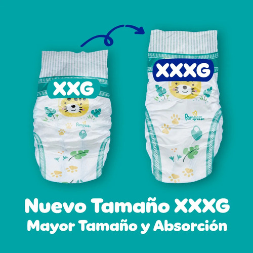 Imagen 4 de 6 de Pañales Pampers Confort Sec Babydry Xxxg 44 Unidades