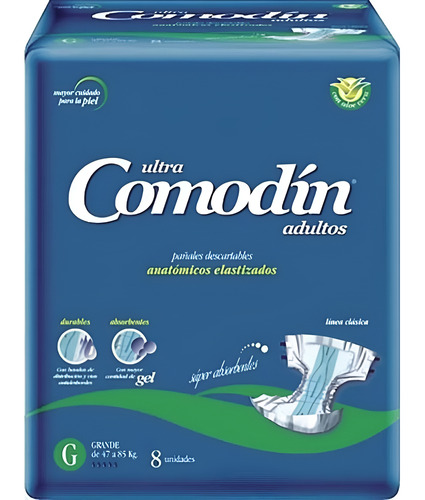 Imagen 1 de 2 de Pañales Comodín Elastizado G x 8 unidades