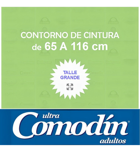 Imagen 2 de 6 de Pañales Comodín Básicos Rectos G x 50 unidades