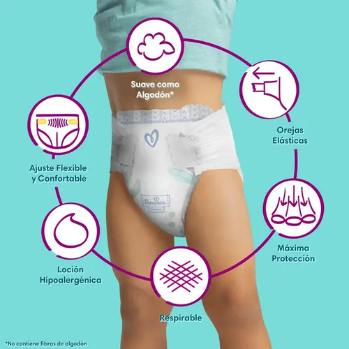 Imagen 6 de 7 de Pañales Pampers Premium Care Xxxg 52 Unidades