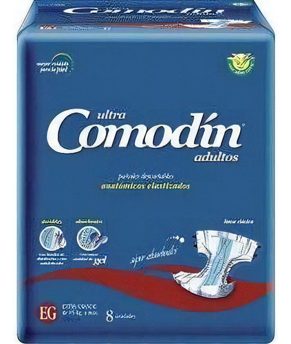 Imagen 2 de 3 de Pañales Comodín Ultra Anatómico Elastizado EG x 8 unidades