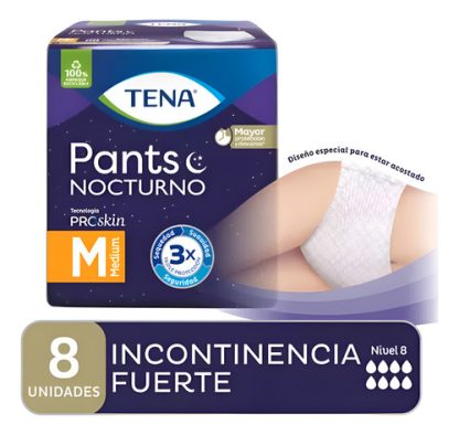 Imagen 1 de 1 de Ropa Interior Tena Pants Nocturno x 8 unidades