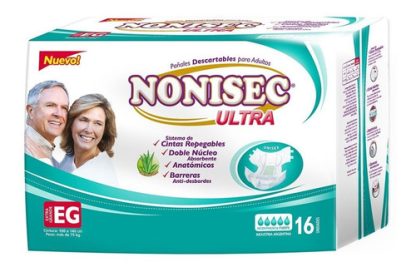 Imagen 2 de 2 de Pañales Nonisec Ultra EG x 16 unidades