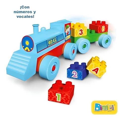 Imagen 3 de 5 de Bimbi Tren Didáctico 01-0245 Color Multicolor