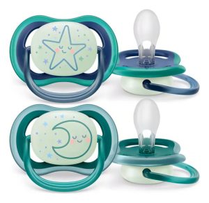 Miniatura 1 de 6 de Chupete Philips Avent Ultra Air SCF376/13 Brilla En La Oscuridad 6-18m