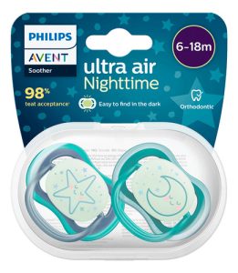 Miniatura 5 de 6 de Chupete Philips Avent Ultra Air SCF376/13 Brilla En La Oscuridad 6-18m