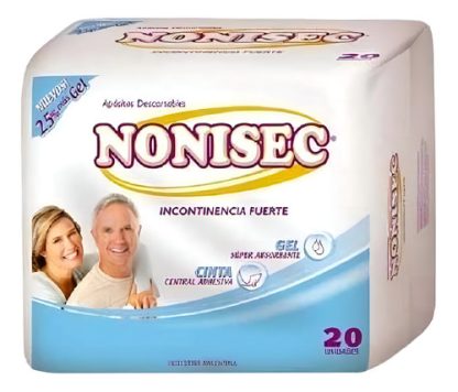 Imagen 1 de 2 de Apósitos Nonisec Incontinencia Fuerte x 20 unidades
