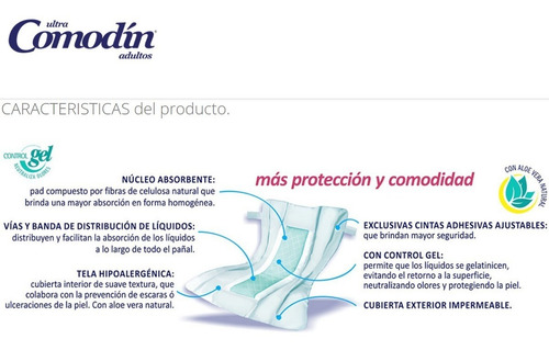 Imagen 3 de 3 de Pañales Comodín Clásico G x 50 unidades