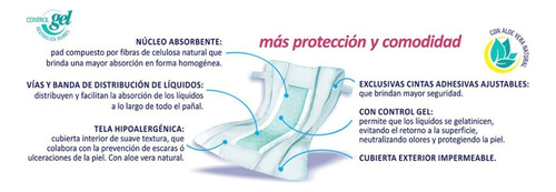 Imagen 2 de 3 de Pañales Comodín Clásico G x 50 unidades