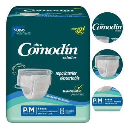 Imagen 2 de 3 de Ropa Interior Comodin Descartable P/M x 8 unidades