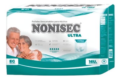 Imagen 1 de 2 de Pañales Nonisec Ultra EG x 16 unidades