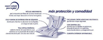 Imagen 4 de 6 de Pañales Comodín Básicos Rectos G x 50 unidades