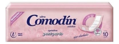 Imagen 3 de 3 de Apósitos Post Parto Comodin Super Absorbentes x 10 unidades