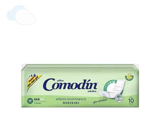Imagen 3 de 3 de Apósitos Comodín Incontinencia Moderada M x 10 unidades