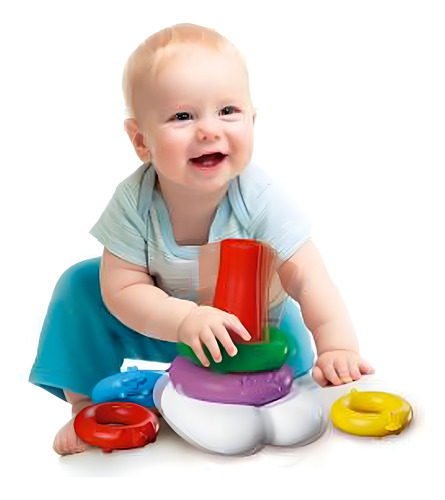 Imagen 4 de 12 de Bimbi Granja Apilable Con 5 Animalitos 01-0115