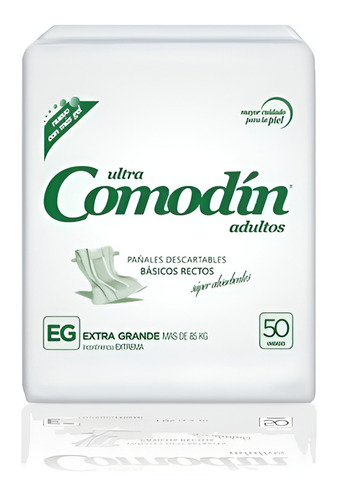 Imagen 2 de 2 de Pañales Comodín Básicos Rectos EG x 50 unidades