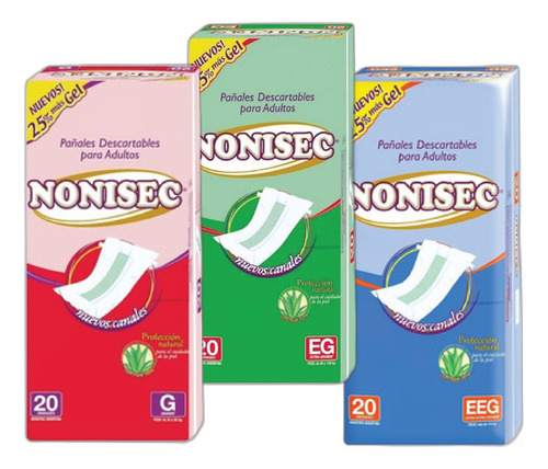 Imagen 3 de 3 de Pañales Juveniles Rectos Nonisec x 10 unidades
