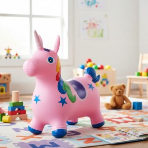 Miniatura 1 de 1 de Saltarín Inflable De Goma Unicornios Saltarin Infantil