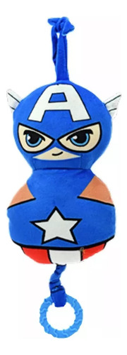 Imagen 1 de 1 de Phi Phi Toys Cunero Capitán América Mv091 Color Azul Blanco Y Rojo